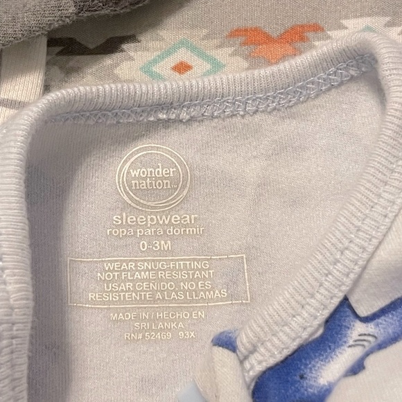 Different brand footed onesies Sold together - Picture 2 of 4